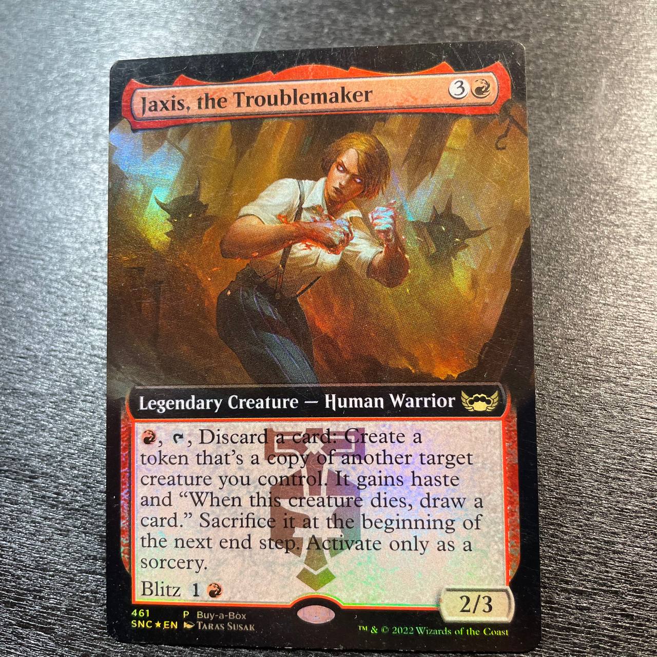 Jaxis, the Troublemaker FOIL promo