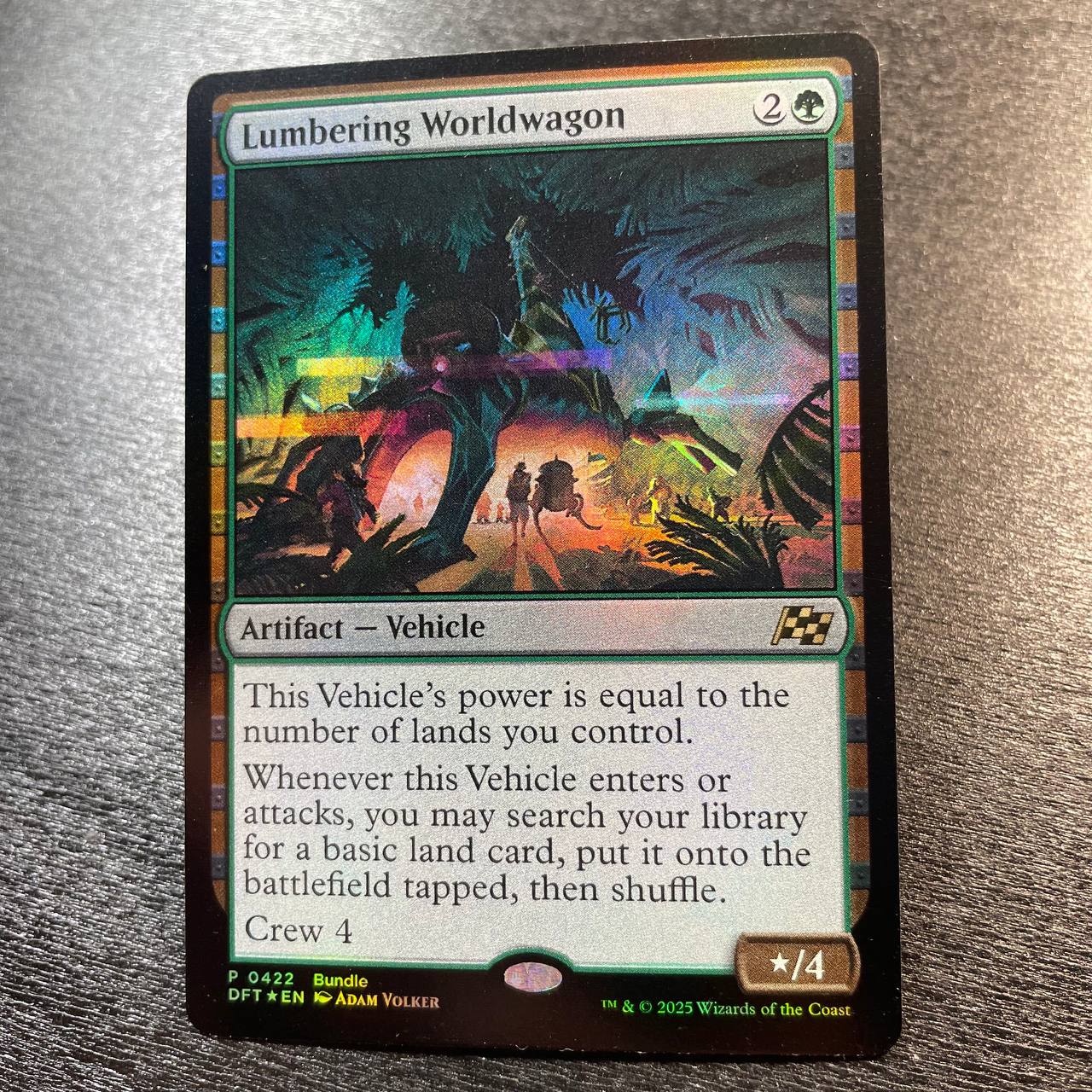 Lumbering Worldwagon FOIL promo