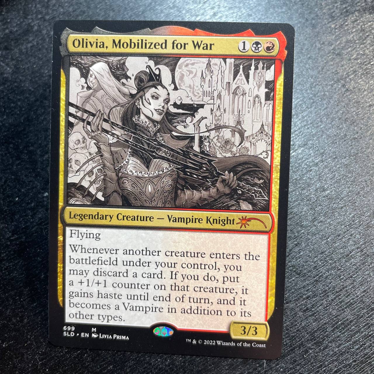 Olivia, Mobilized for War (showcase)