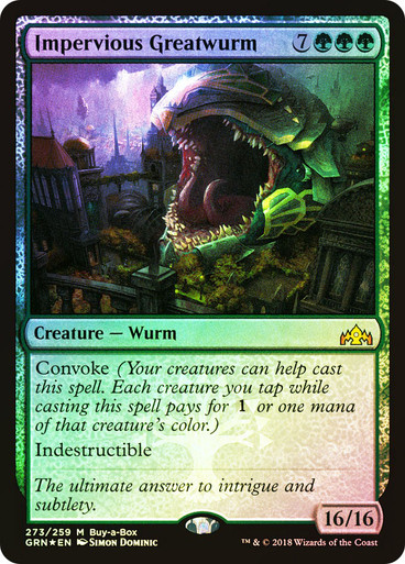 Impervious Greatwurm FOIL promo (fr)