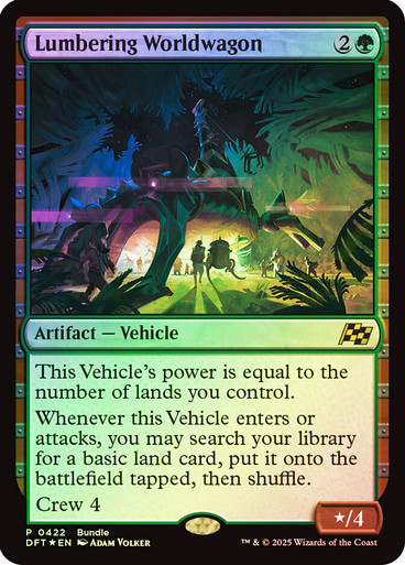 Lumbering Worldwagon FOIL promo