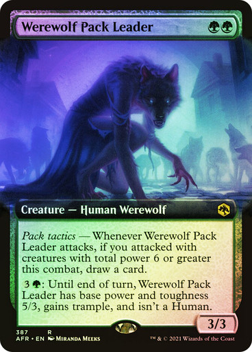 Werewolf Pack Leader FOIL (extended)