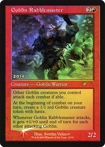 Goblin Rabblemaster FOIL promo