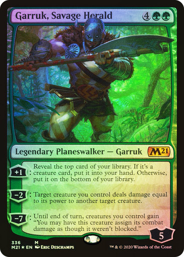 Garruk, Savage Herald (ru) FOIL