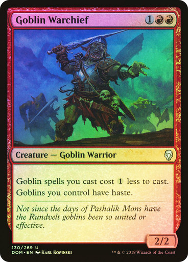 Goblin Warchief FOIL
