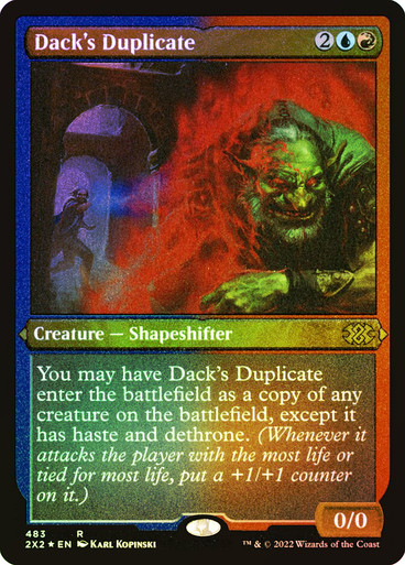 Dack's Duplicate FOIL etched