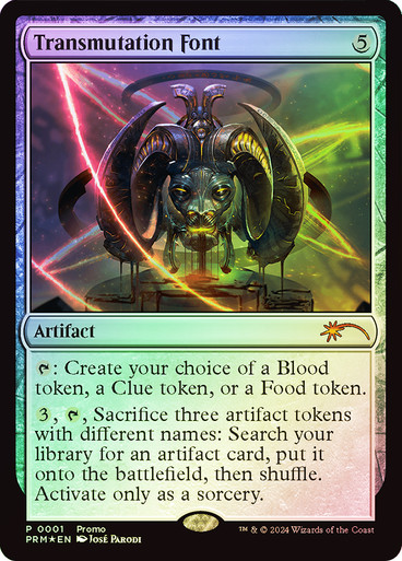 Transmutation Font FOIL promo