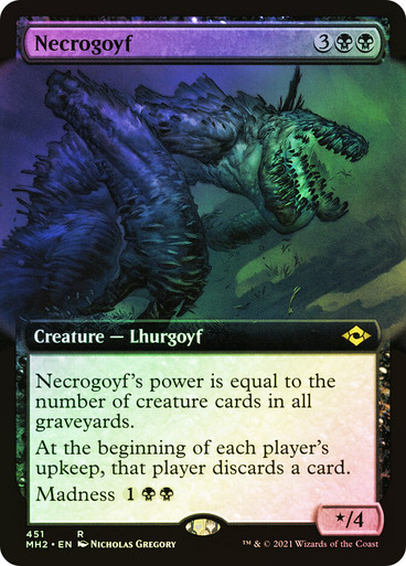 Necrogoyf FOIL (extended)