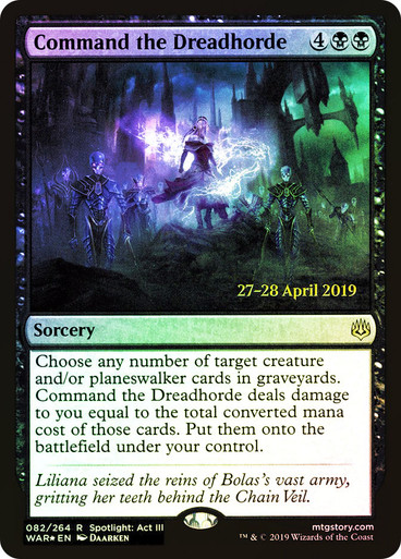 Command the Dreadhorde (RU) FOIL prerelease