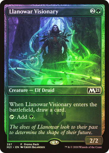 Llanowar Visionary (RU) FOIL promo