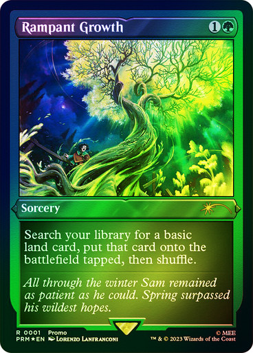 Rampant Growth FOIL etched