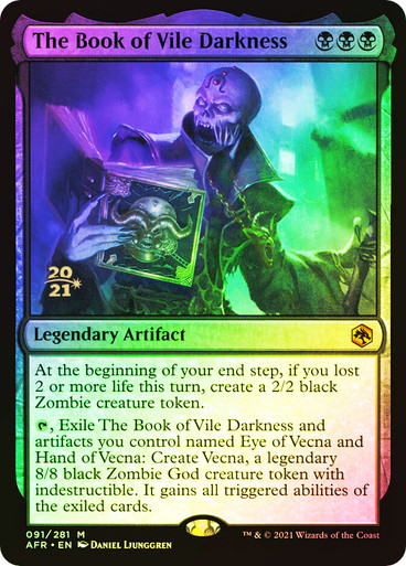 The Book of Vile Darkness FOIL prerelease (RU)