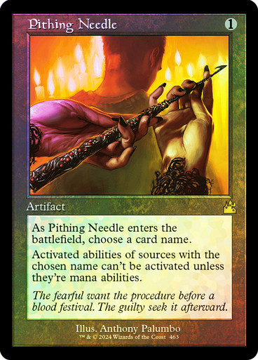 Pithing Needle (Retro Frame) FOIL