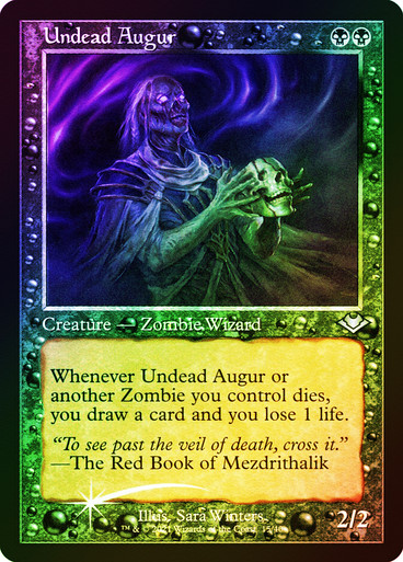 Undead Augur FOIL ETCHED retro