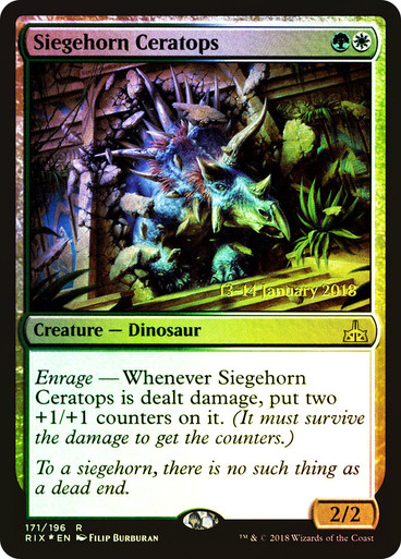 Siegehorn Ceratops FOIL prerelease (RU)
