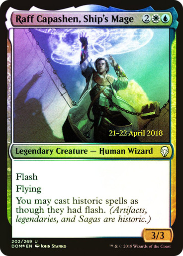 Raff Capashen, Ship's Mage FOIL prerelease (RU)
