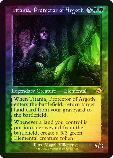 Titania, Protector of Argoth FOIL ETCHED (Retro) (IT)