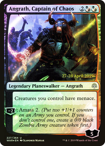 Angrath, Captain of Chaos FOIL prerelease (RU)