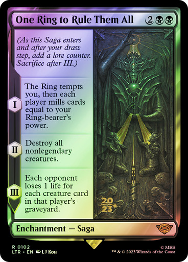 One Ring to Rule Them All FOIL prerelease