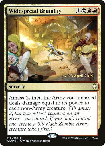 Widespread Brutality FOIL prerelease (RU)