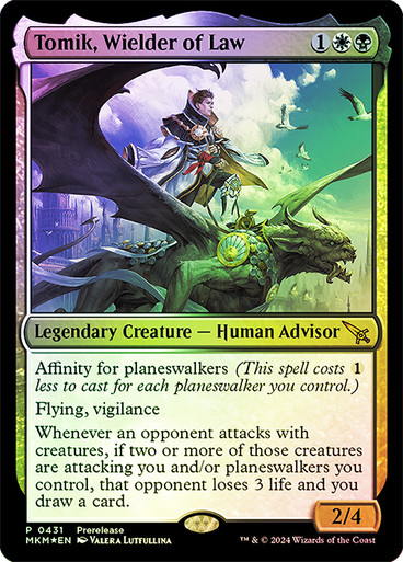 Tomik, Wielder of Law FOIL prerelease