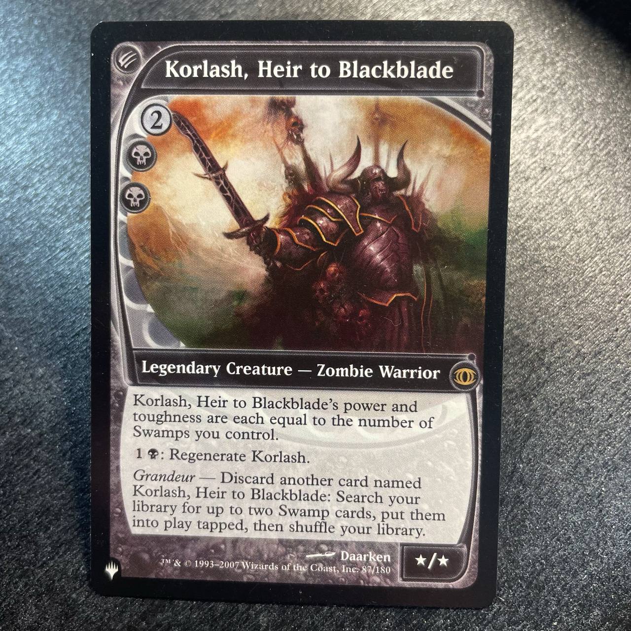Korlash, Heir to Blackblade