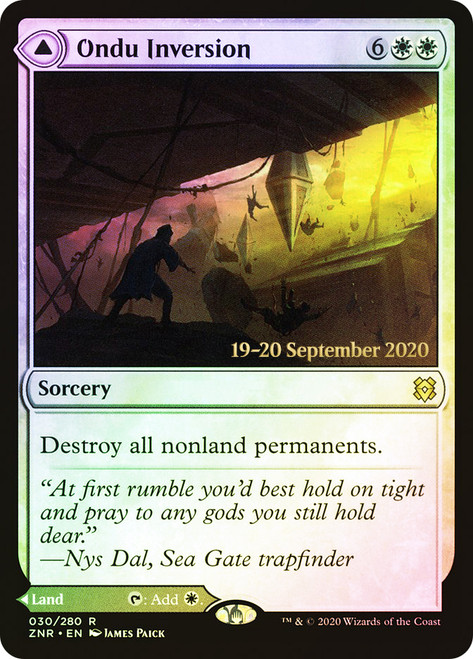 Ondu Inversion // Ondu Skyruins (ru) FOIL prerelease