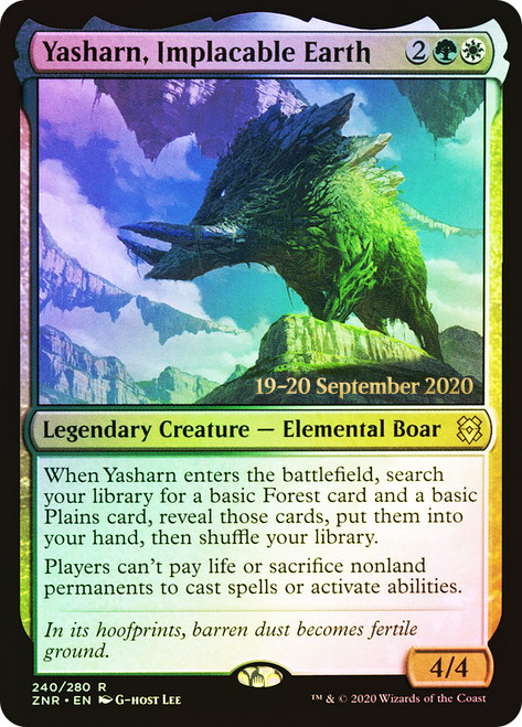Yasharn, Implacable Earth (ru) FOIL prerelease
