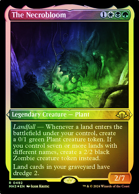 The Necrobloom FOIL etched
