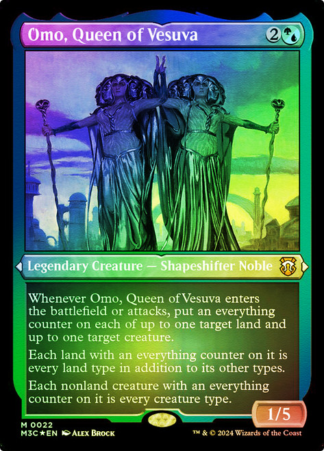 Omo, Queen of Vesuva FOIL etched