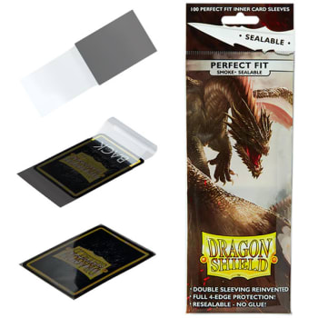 Dragon Shield Perfect Fit Sealable Smoke - Standard Sleeves 100