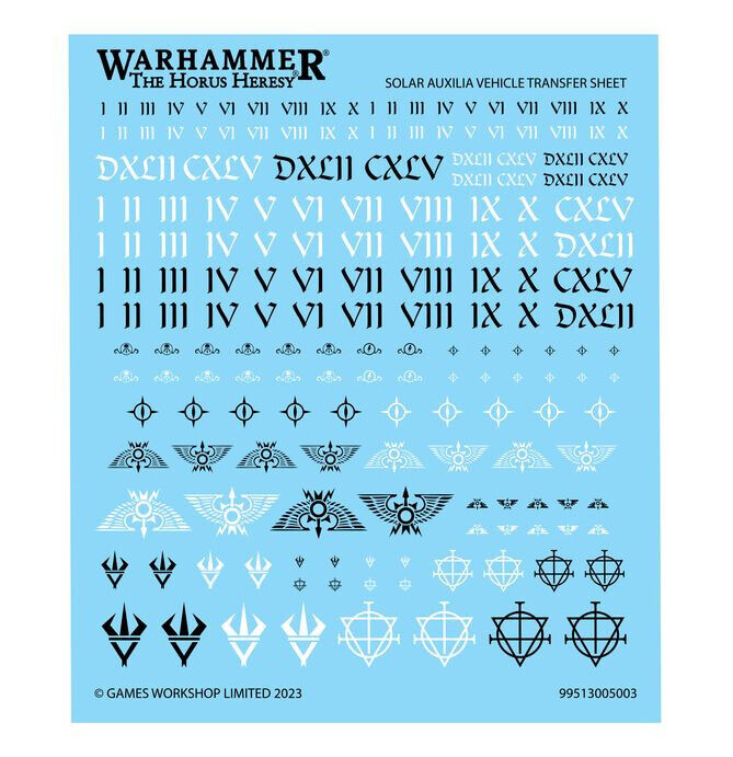 Solar Auxilia Vehicle Transfer Sheet