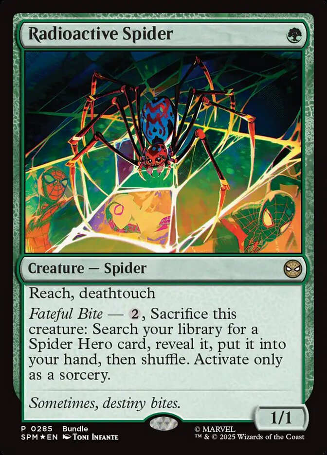 Radioactive Spider FOIL promo